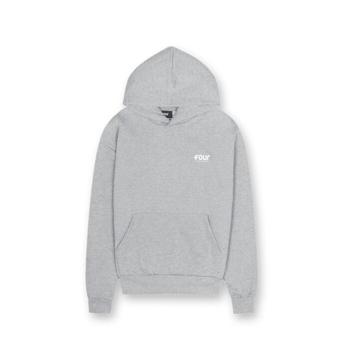 Athletics Embroidered Relaxed Hoodie - Light Gray